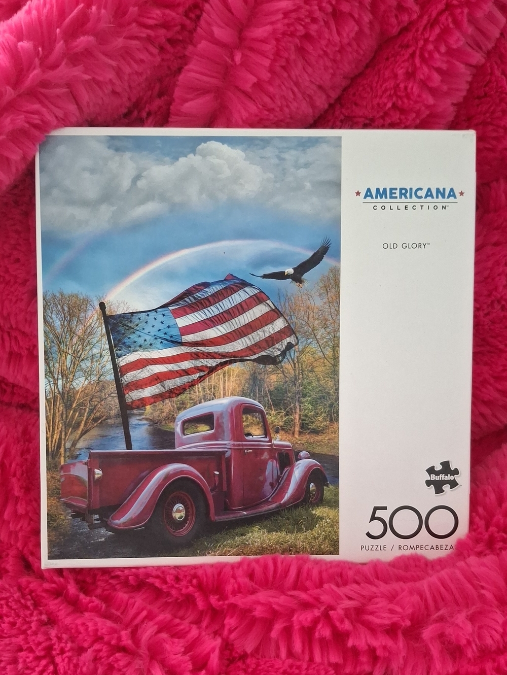 Americana 500-piece Puzzle With Truck And Flag